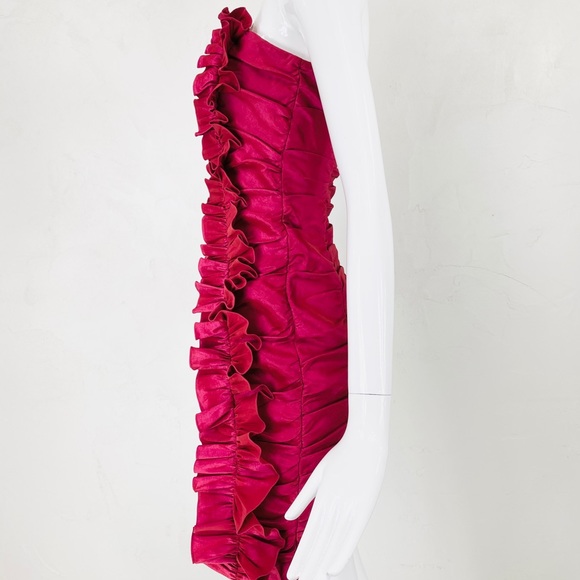 ❤️SOLD❤️ NWT RED Valentino Party mini Ruffle dress - Picture 7 of 12